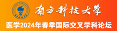 色屄屄视频南方科技大学医学2024年春季国际交叉学科论坛